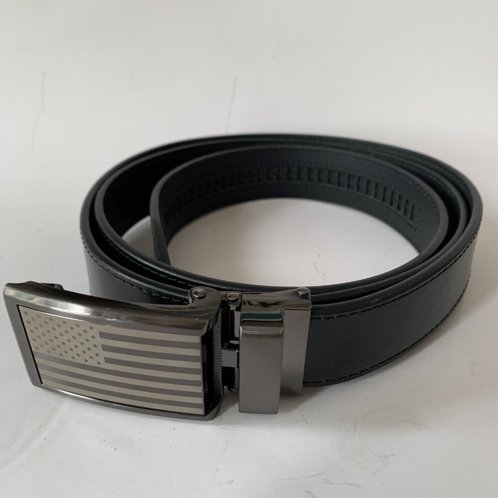 SLIDEBELTS CLASSIC AMERICAN FLAG BELT BLACK  Gunmetal buckle